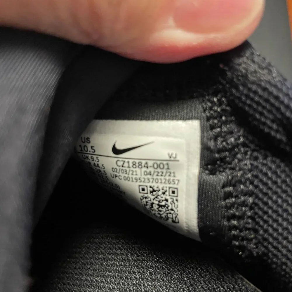 Nike Free Run 5.0 Black and White 2021 CZ1884- Men's Size 10.5 - Picture 4 of 8